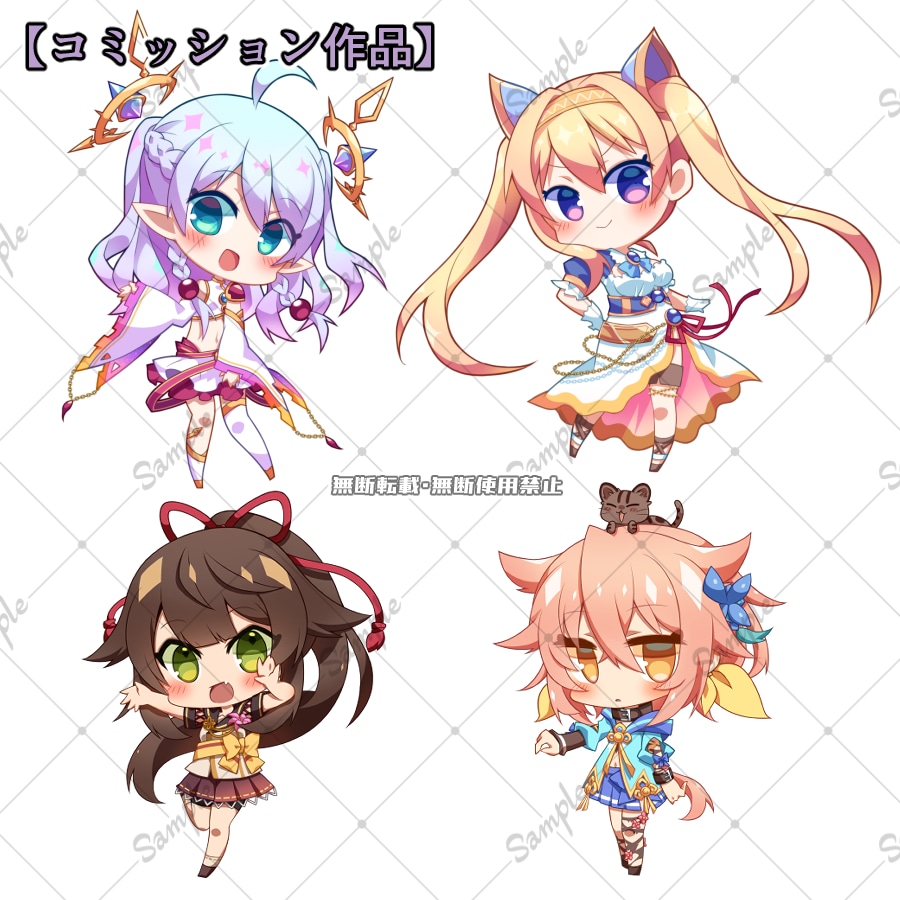 デフォルメ強め・かわいい萌え系のアイコン描きます アイコン / ヘッダーをご希望に合わせてお描きします！ イメージ7