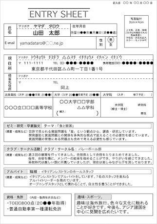 あなたのエントリーシートを添削します エントリーシートを添削経験120%！ イメージ1