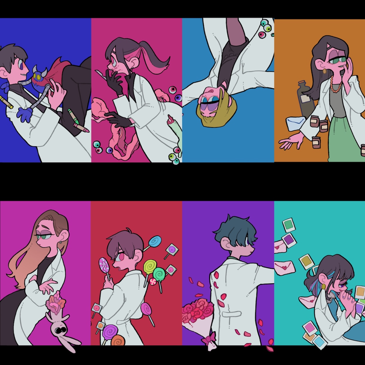イラスト描きます ポップな絵柄であなたの思う雰囲気を絵にします。 イメージ2