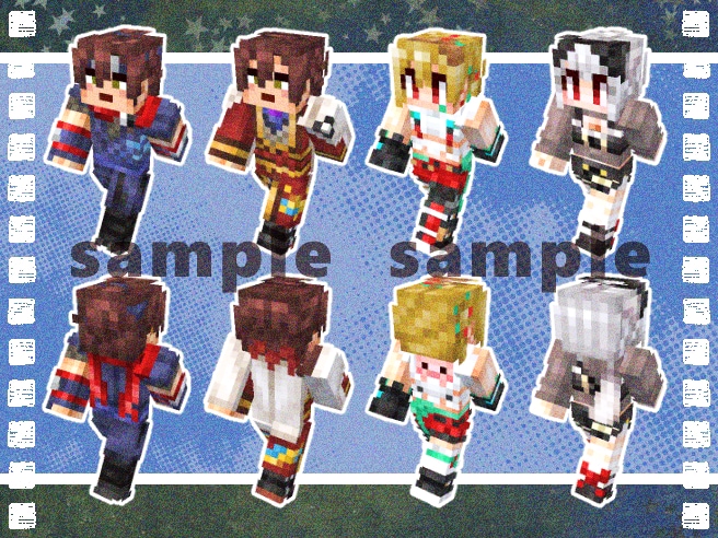 ドッターがマイクラスキンを制作します どんなデザインでも料金内で制作！唯一無二のスキンをお届け！ イメージ5