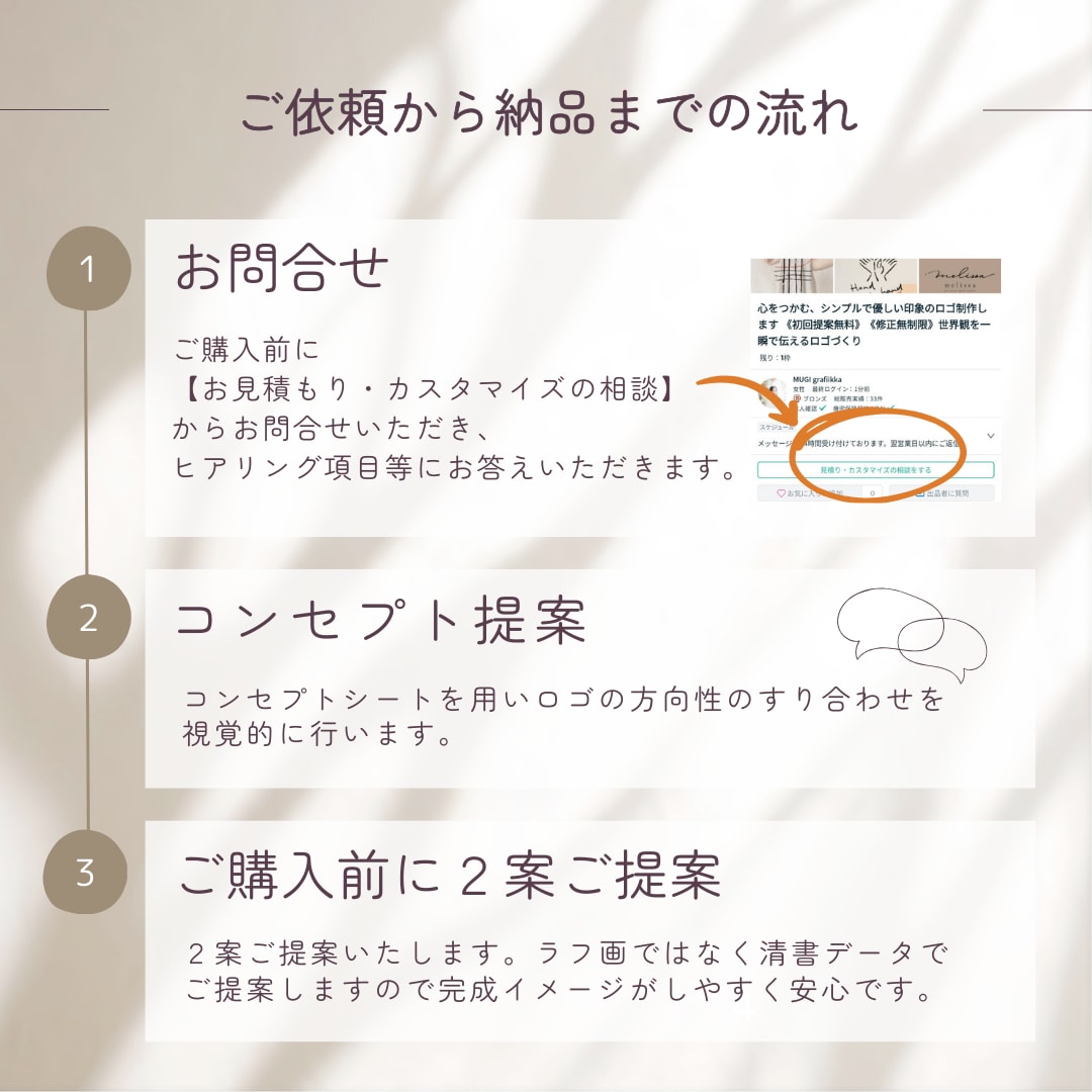 先着5名様！特別価格　世界観が伝わるロゴ制作します 《初回提案無料》《修正無制限》優しくあたたかなロゴづくり イメージ6