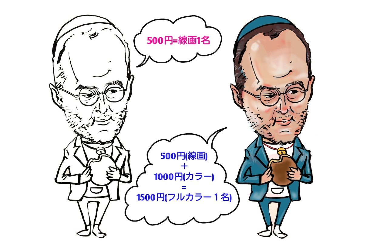 ★写真をもとにちょっとシュールでちょっとリアルなイラスト描きます。アイコン/プレゼントに是非！★ イメージ3