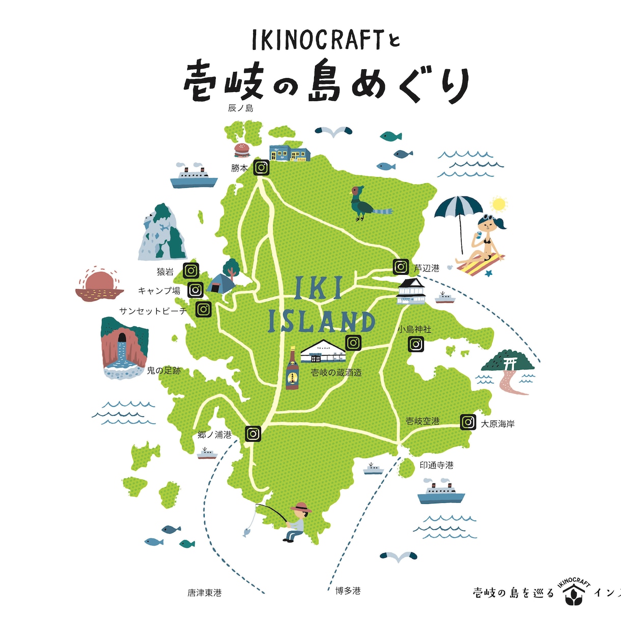 地域活性化｜観光・自治体向けイラストマップ作ります 企業から個人まで！納得のいく品質を イメージ1