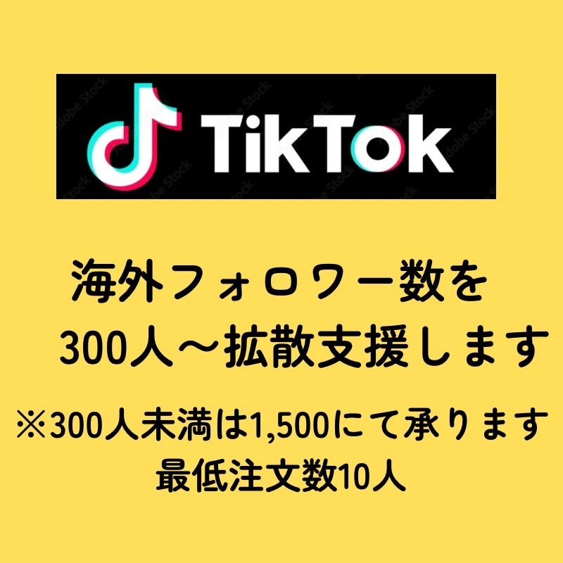 TikTokにフォロワー300人を拡散します ★初回購入特典付き／少数も可能／最速納品★ イメージ2