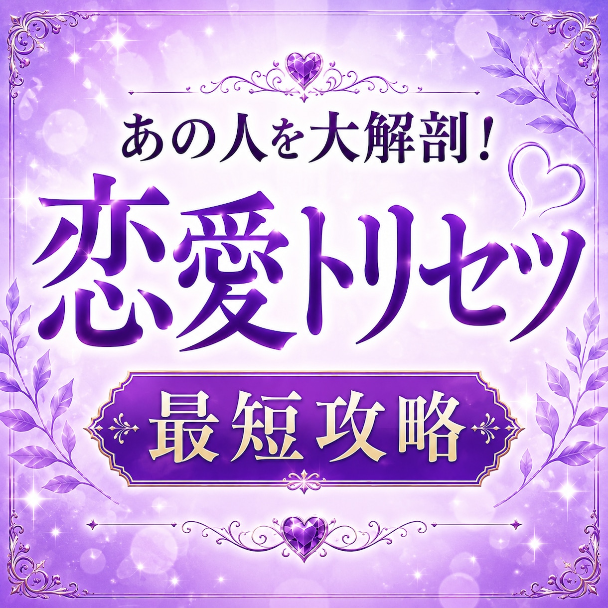 あの人の本音・恋愛傾向・攻略法を読み解きます 本当の気持ち・恋愛・恋の進展・トリセツ・片思い・深堀り イメージ1