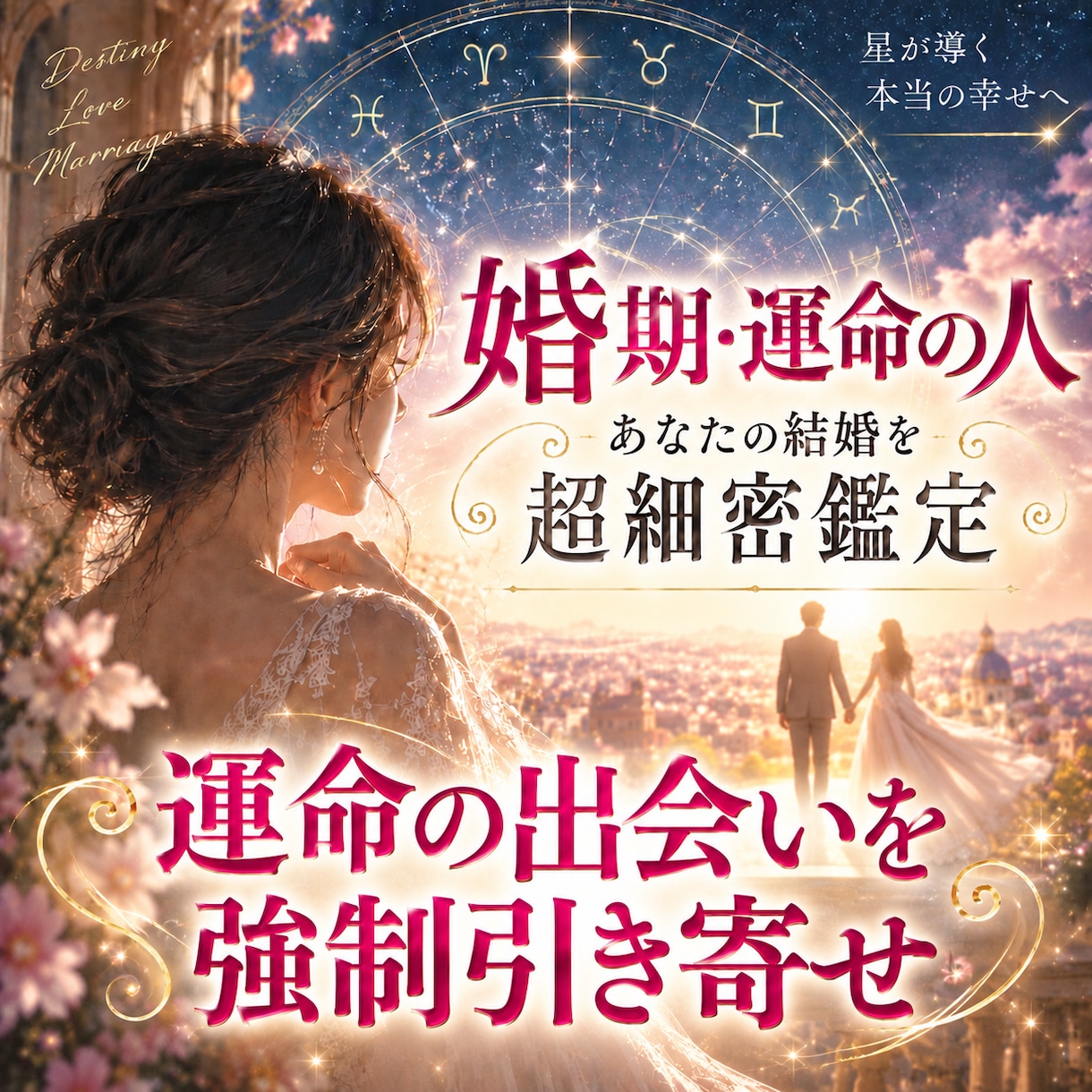 婚期・運命の人|あなたの結婚を超細密鑑定します いいひとがいなくても運命の出会いを強制引き寄せ イメージ1