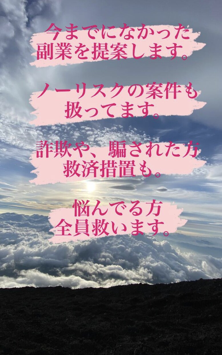 あなた個人にあった最適な副業を案内いたします 私も利用している厳選された、個人にあう副業を適正に案内します イメージ1