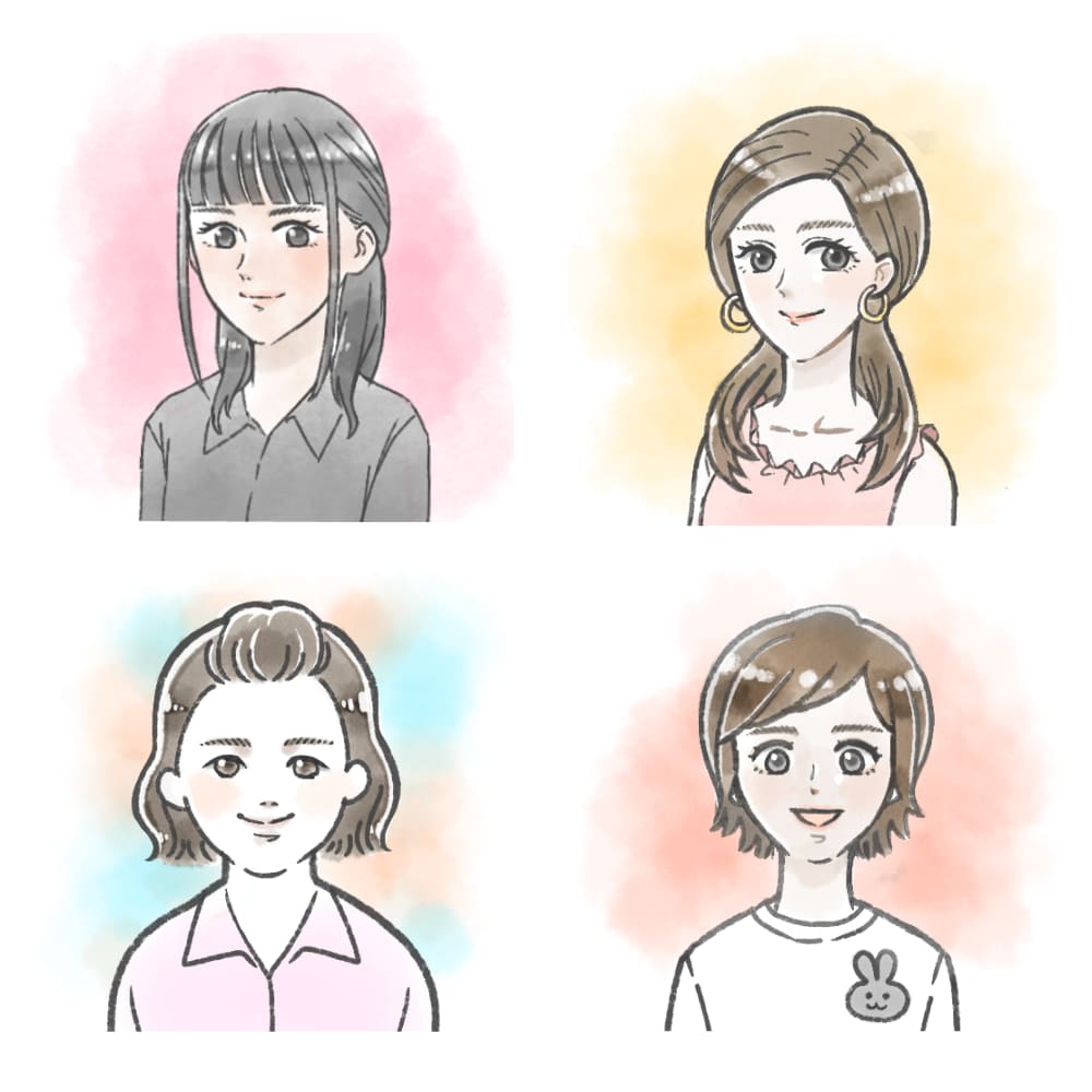 ビジネスアイコンに！ふんわりイラストお描きします 【似顔絵風の優しいイラストで信頼度アップ♪プレゼントにも】 イメージ9