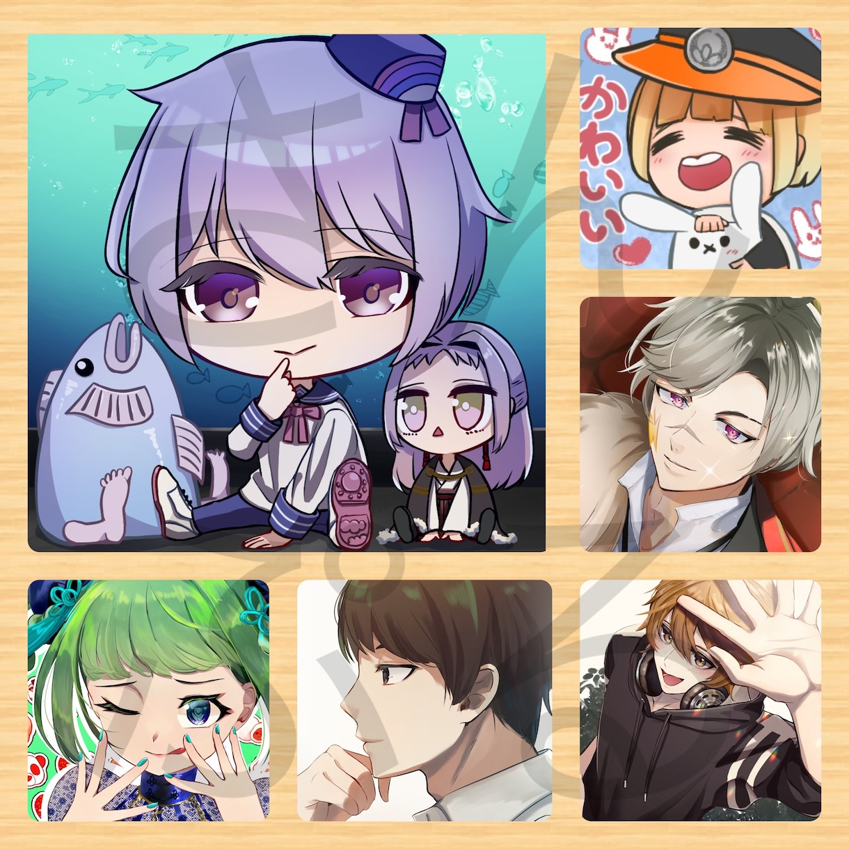 可愛い/美麗/絵柄合わせ可/イラスト描きます カラーで途中経過確認できて、完成像がバッチリイメージ！ イメージ8