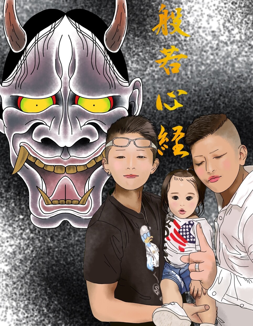 背景、文字自由！デジタルで似顔絵お描きします リアル感が見どころ！アイコンやヘッダー･プレゼントなどに♪ イメージ2
