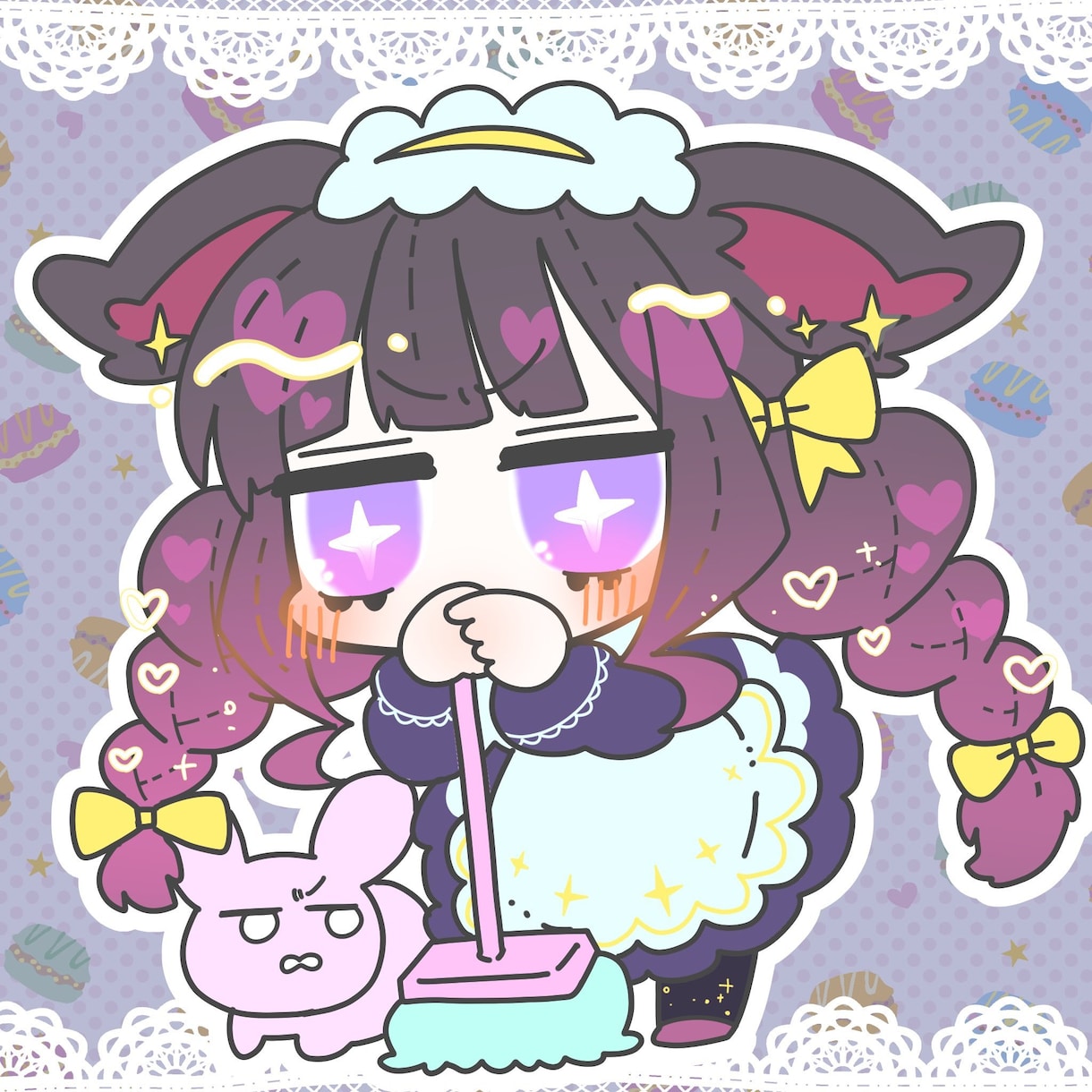即日対応！ゆめかわアイコン描きます ゆめかわいいに極振りしたきらきらアイコン描きます！ イメージ1