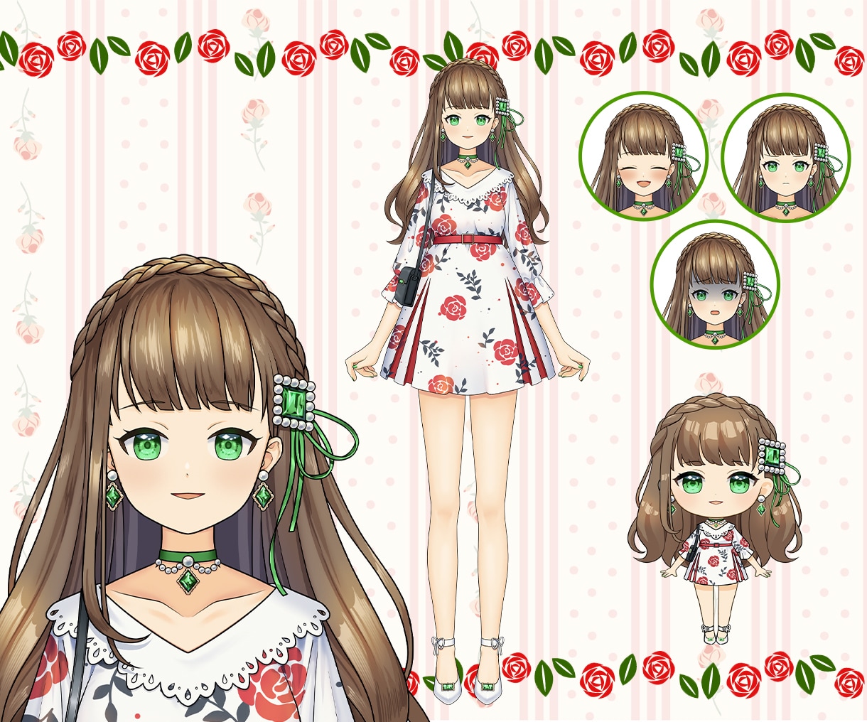Vtuberキャラデザ〜モデリング全工程承ります 低価格でイラスト・パーツ分け・Live2D・SDキャラ制作！ イメージ2
