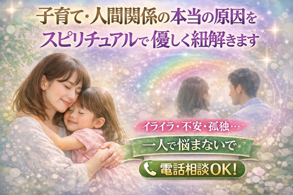 子育てと人間関係の悩みの原因を読み解きます そのモヤモヤここで話しませんか？ イメージ1