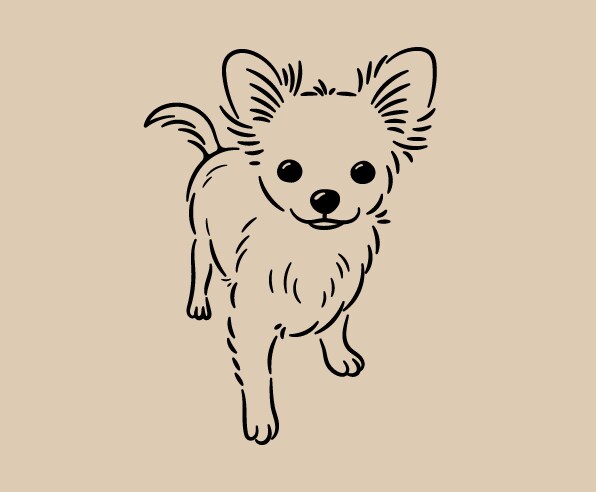 わんちゃん限定！愛犬を可愛いゆるい線画で描きます あなただけのシンプルで可愛い、ほっこり癒される線画イラスト✨ イメージ1