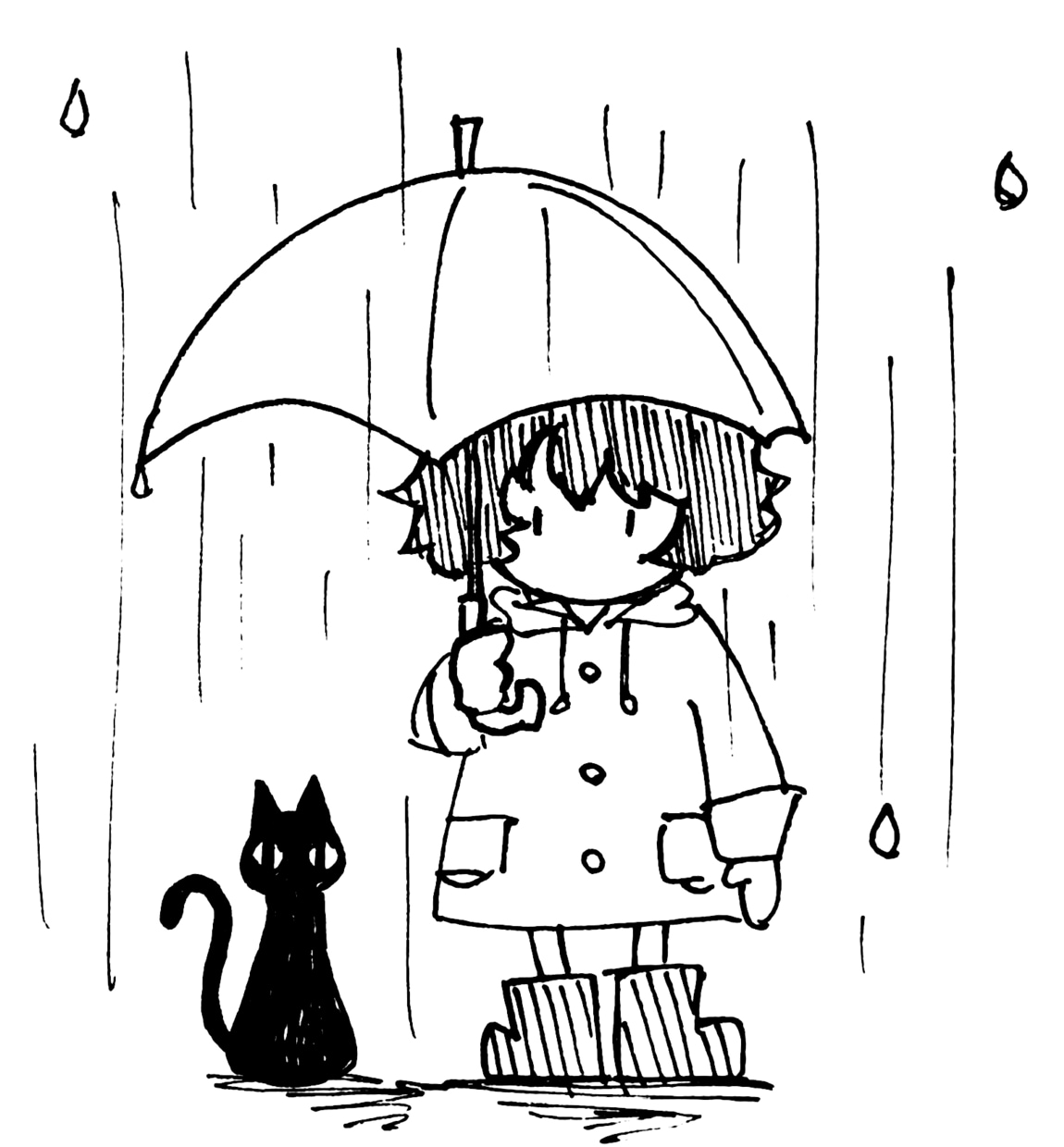 あなただけのシンプルなモノクロイラスト描きます かわいくてノスタルジック。シンプルだからかわいい。 イメージ6