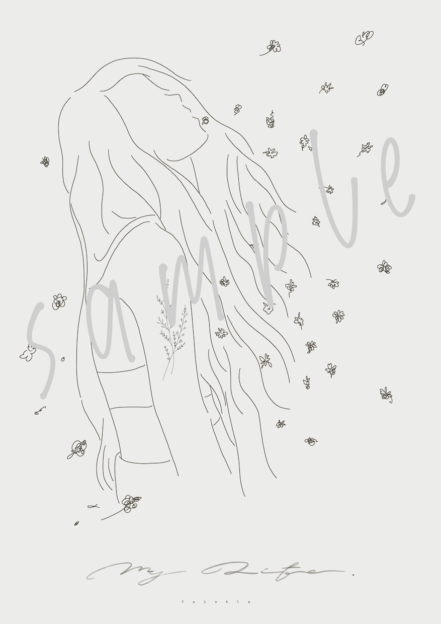 韓国風ナチュラル線画イラスト描きます 商用◎写真を元におしゃれなイラスト作りませんか？ イメージ3