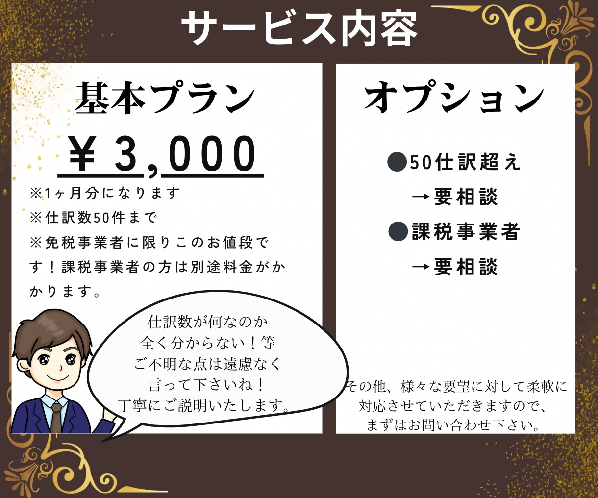 確定申告の作成で悩まない！格安料金で記帳代行します 青色！白色！個人！20年間税理士補助をしている私におまかせ！ イメージ2