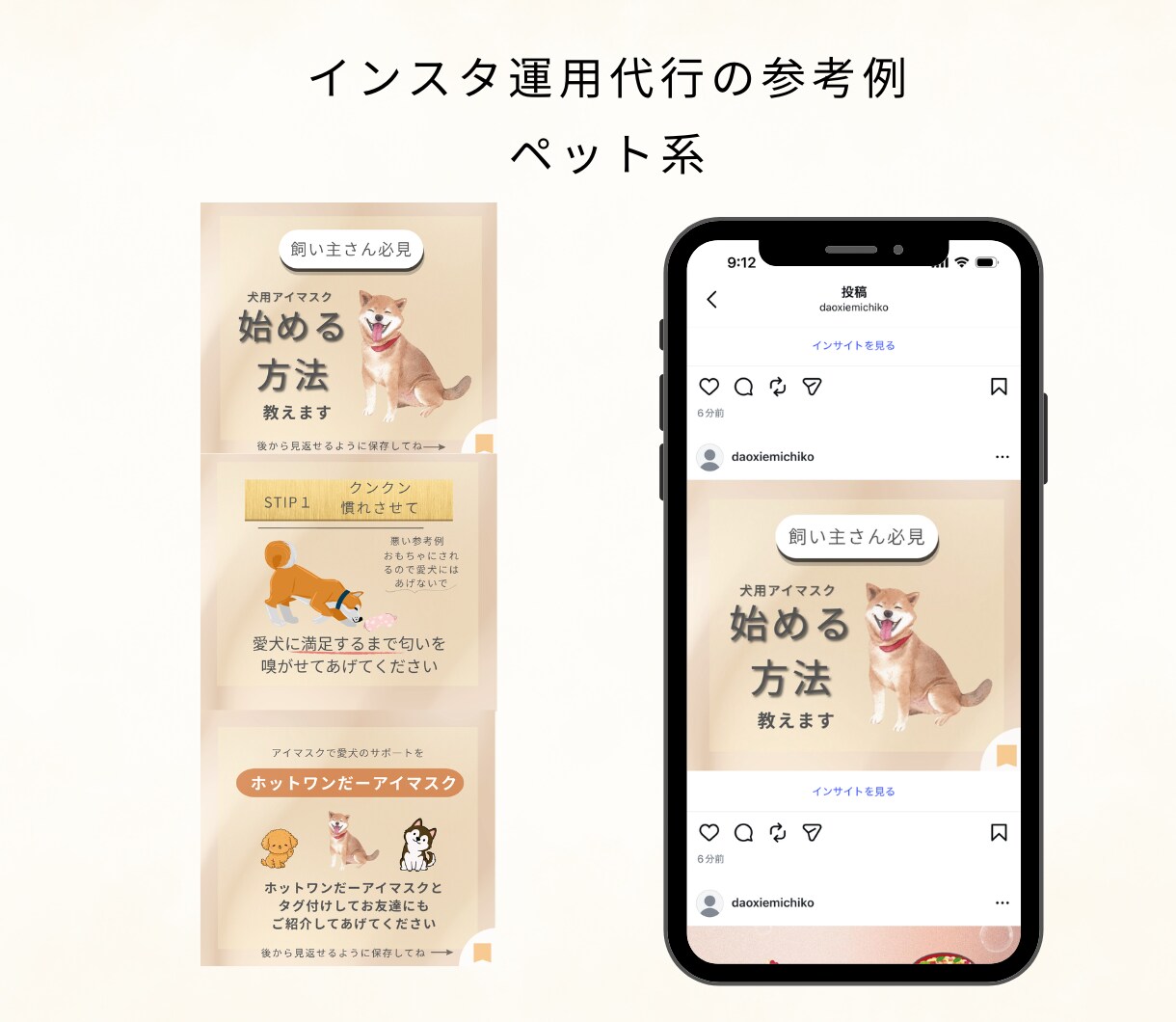 インスタ運用代行いたします！　投稿画像も作成します Instagram運用代行ご支援させていただきます イメージ3