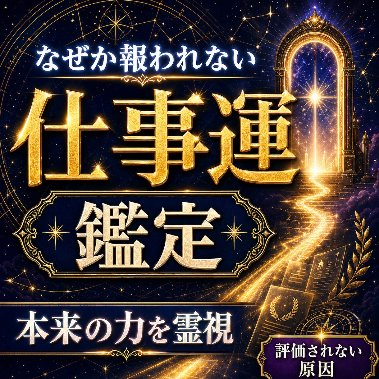 仕事運◆本来の力を発揮できない原因を霊視します 評価されない、認められない、結果が出ない…そんな原因視ます イメージ1