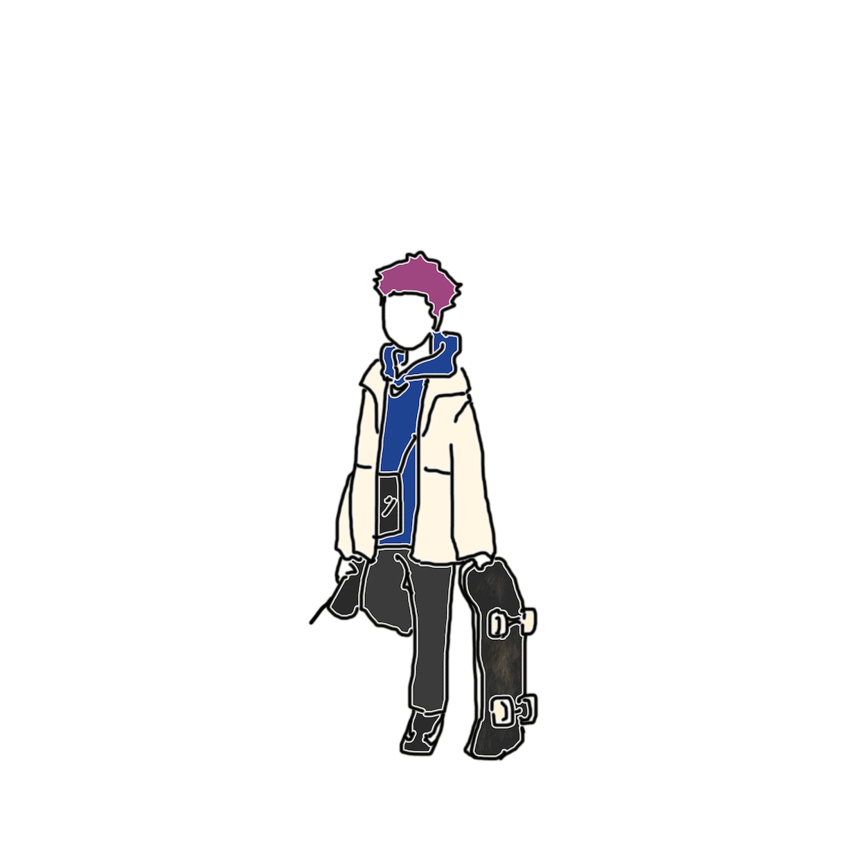 オリジナルイラスト作成致します お気に入りのファッションを可愛くイラスト化！ イメージ3