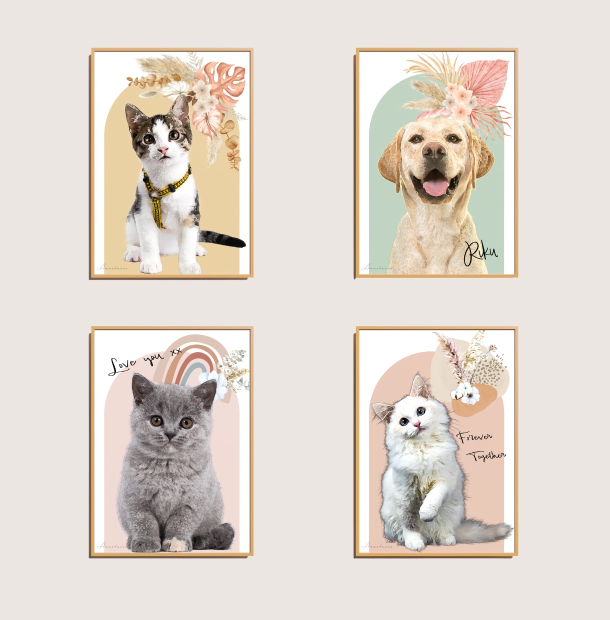 うちの子クッションカバーを可愛く作ります 愛犬、愛猫と心華やぐ生活を♪プレゼントや、記念日にも最適♪ イメージ5