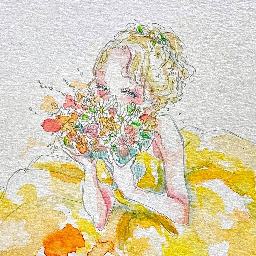 透明水彩絵の具でふんわり可愛いイラスト描きます 芸術学部卒の現役デザイナーが柔らかい雰囲気を演出します！ イメージ10