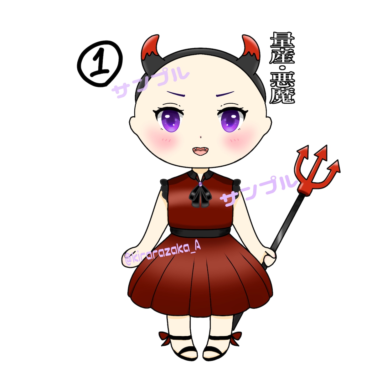 ハロウィン向け‼️パーツ分け⭕️ミニキャラ描きます 【10月29日まで】衣装変更⭕️ハロウィンイラスト‼️ イメージ2