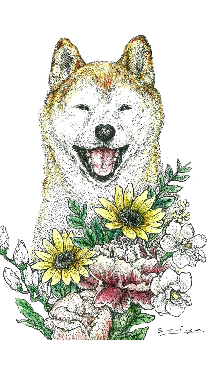 あなただけのボールペンアートを描きます ハガキサイズの繊細なアートを制作します イメージ3