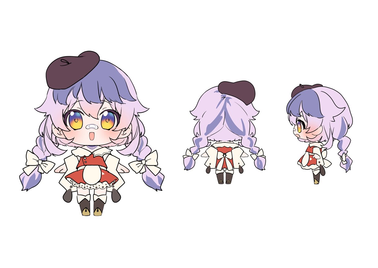お急ぎ対応可能！目を引く可愛いちびキャラ描きます キラキラでちまっと可愛いちびキャラ制作します！ イメージ2