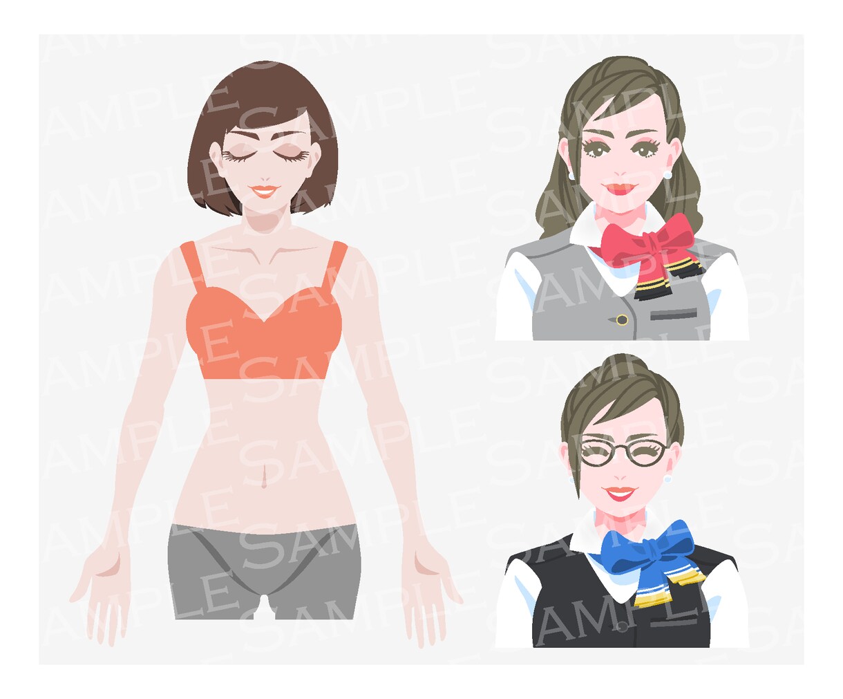 AIデータの簡単なカットイラスト/アイコン描きます AIデータ+JPGまたはPNG画像/商用利用可! イメージ3