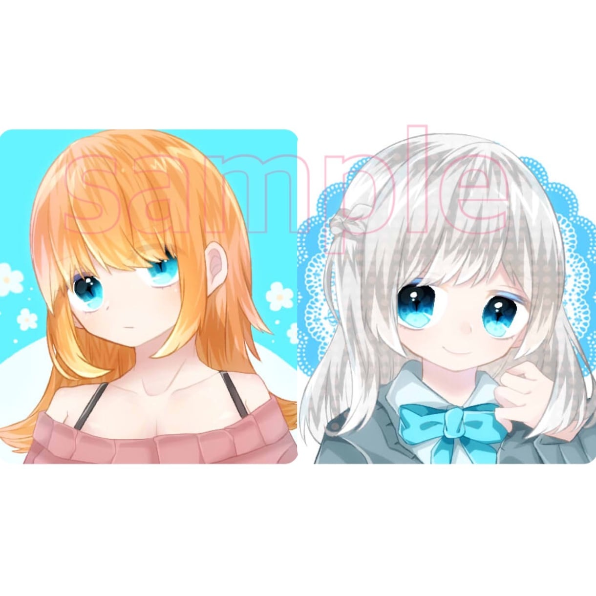 SNSでつかえるアイコンを描きます SNS等で使えるあなただけのイラスト！(๑•̀ω•́๑)۶ イメージ1