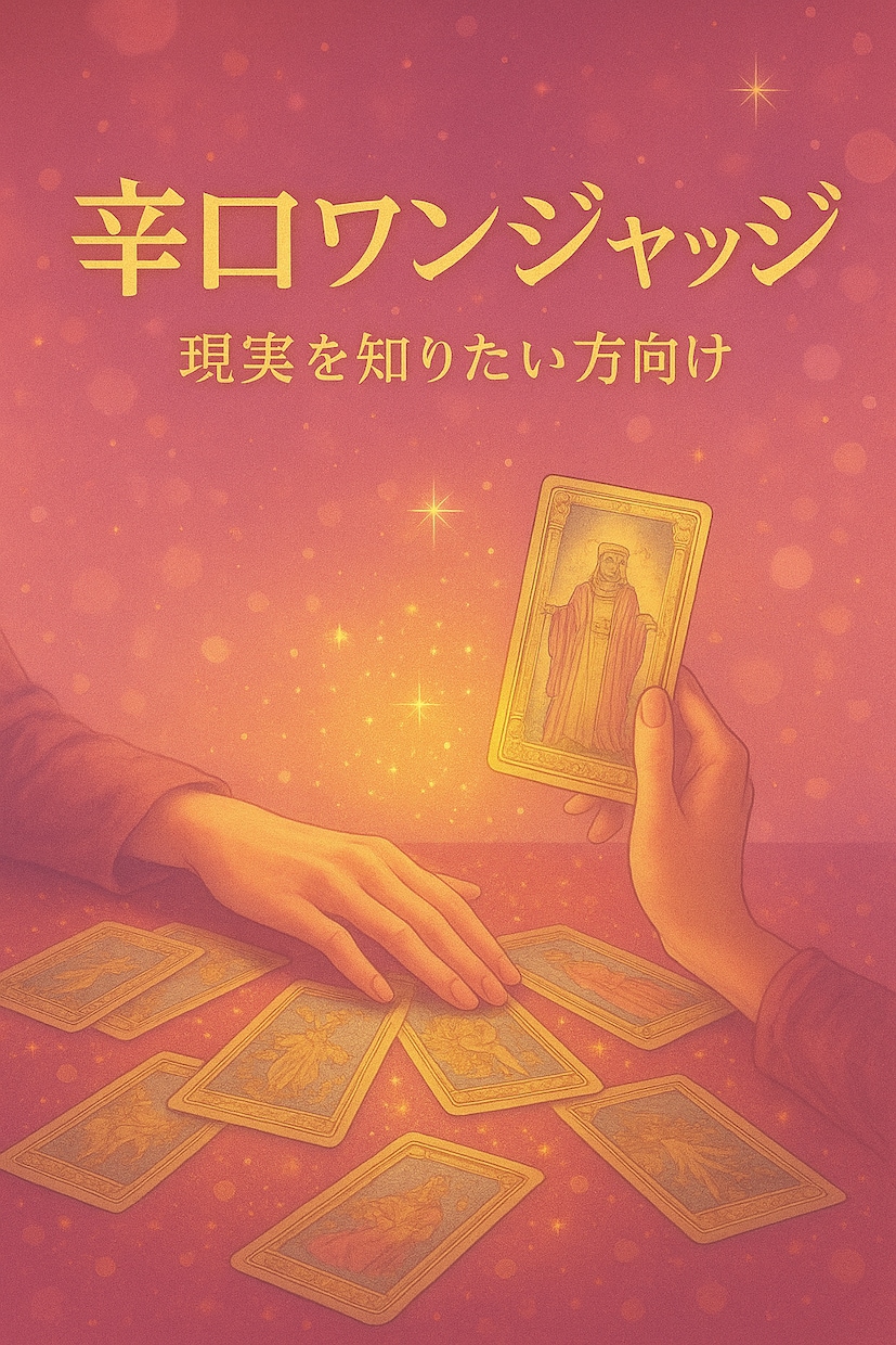 辛口ワンジャッジ：続けるべきか答えます 《お試し版》現実を知りたい方向け。辛口で判定します イメージ1