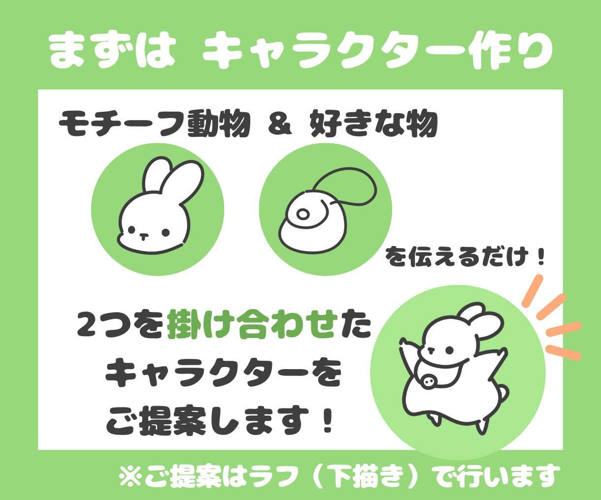 好きな物を掛け合わせたあなただけのスタンプ描きます 面倒、難しい、高いイメージをまとめて解決！オリジナルスタンプ イメージ4