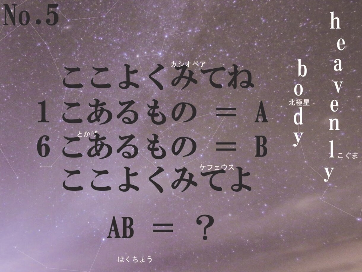 オリジナルの謎解き問題を制作します テーマに合わせた綺麗な謎解き！ イメージ6