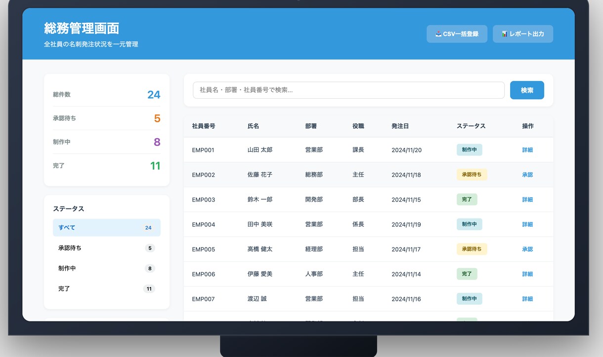 要件定義〜モック可視化と分散した構想を1本化します 課題解決の提案からモックの可視化・実務の運用まで迅速に伴走 イメージ2