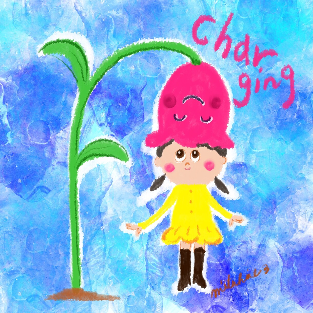 SNS用！ちぎり絵風のアイコン作ります 絵本のような温かいちぎり絵風のアイコンを作ります！ イメージ3