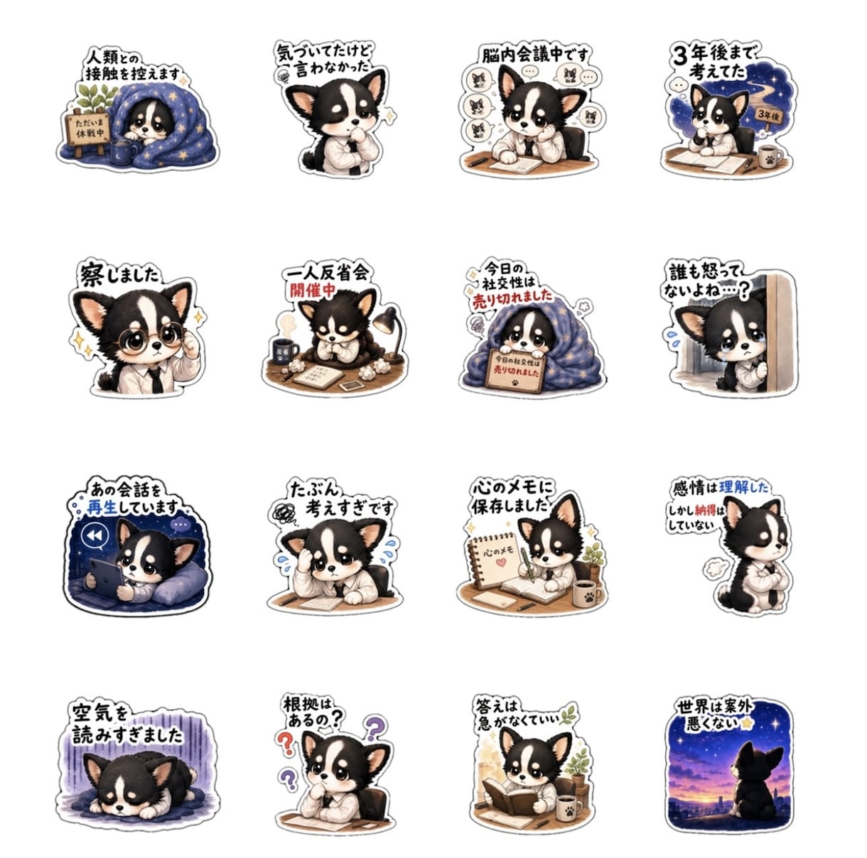16性格診断でペットスタンプ作ります 性格を反映して作る、世界にひとつのペットスタンプ イメージ2