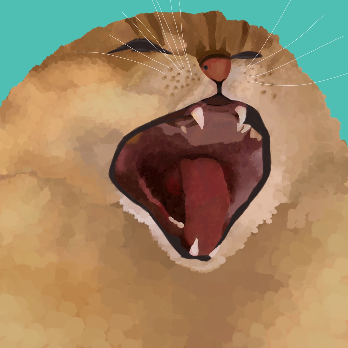 ペットやお気に入りの動物の絵を個性的に描きます カラフルな色調の絵が好きな方にオススメ！ イメージ2