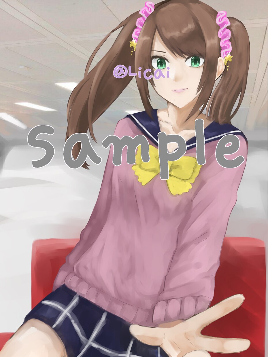 2次創作、キャラデザ、イラスト描きます お好きなキャラ、人に好きな服装、表情を。 イメージ6