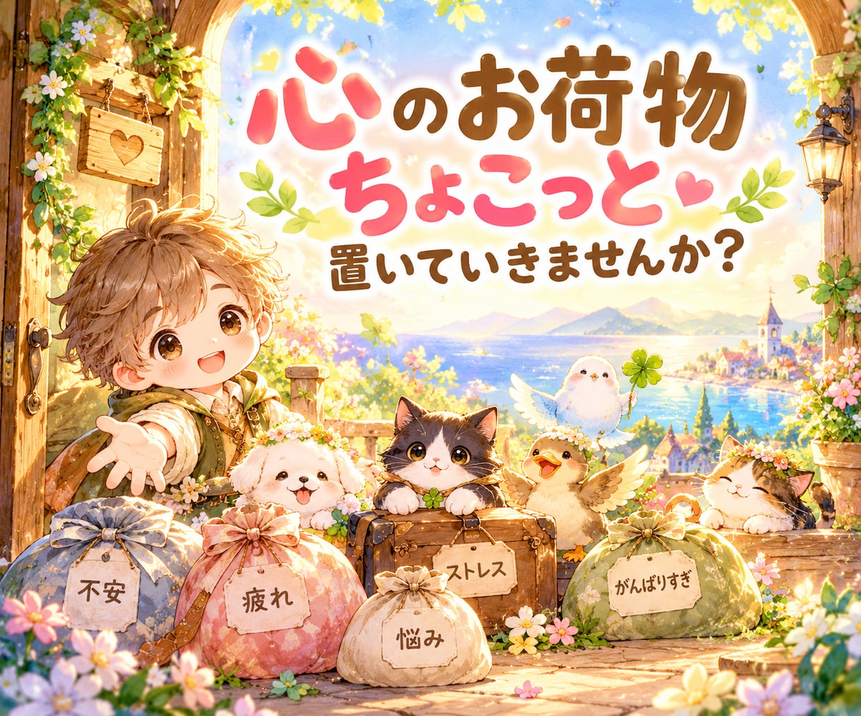 あなたの中の「ある」をみつけます 心のお荷物ちょこっと置いてあなたの中の「ある」を見つけましょ イメージ2