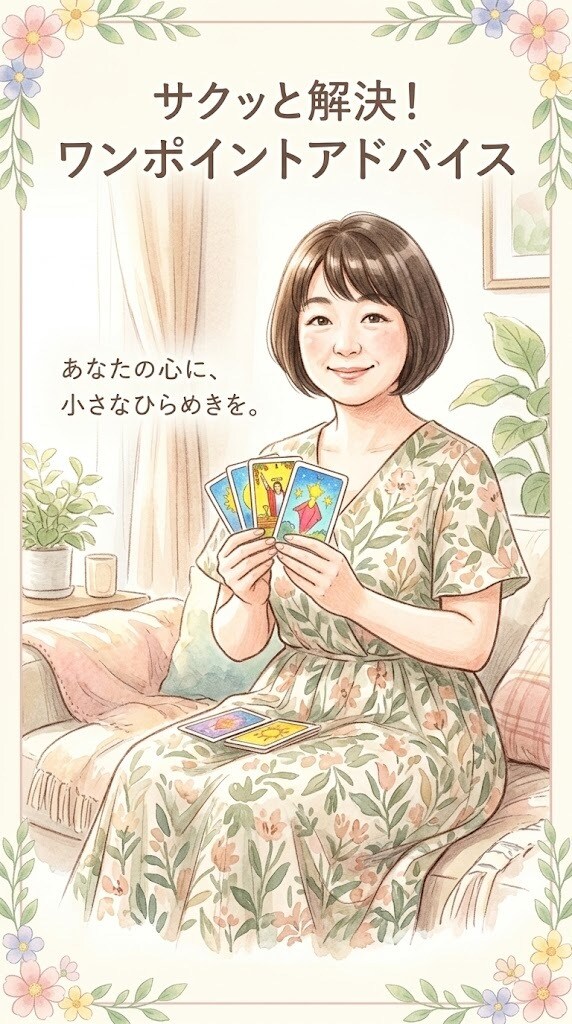 ちょっと占いたい方、すぐに結果がわかります ☆お悩みの解決に！ワンポイントアドバイス差し上げます☆ イメージ1