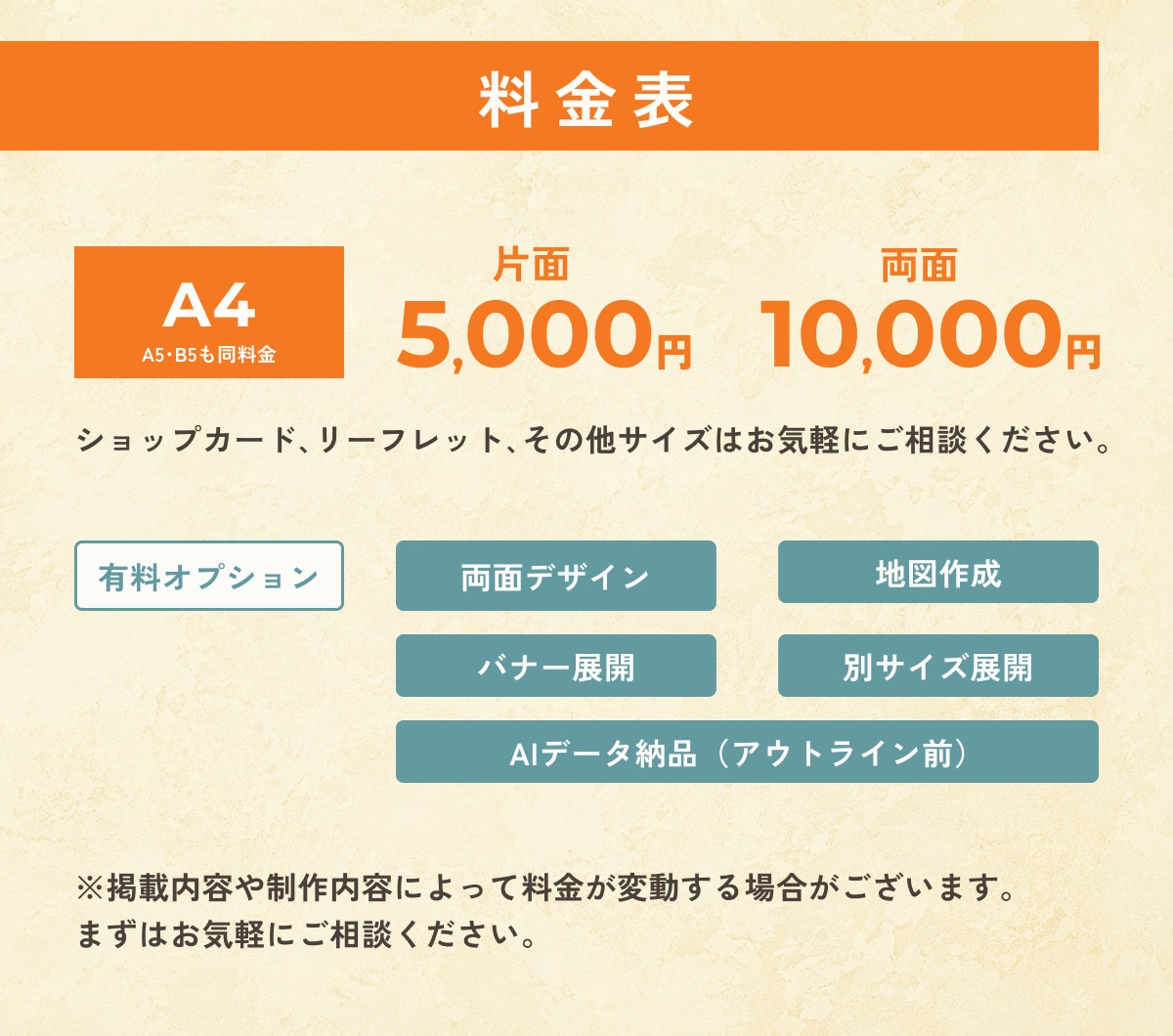 飲食業10年のプロが集客導線できるチラシ作成します 初めてでも安心｜修正無制限＆丁寧に対応 イメージ6
