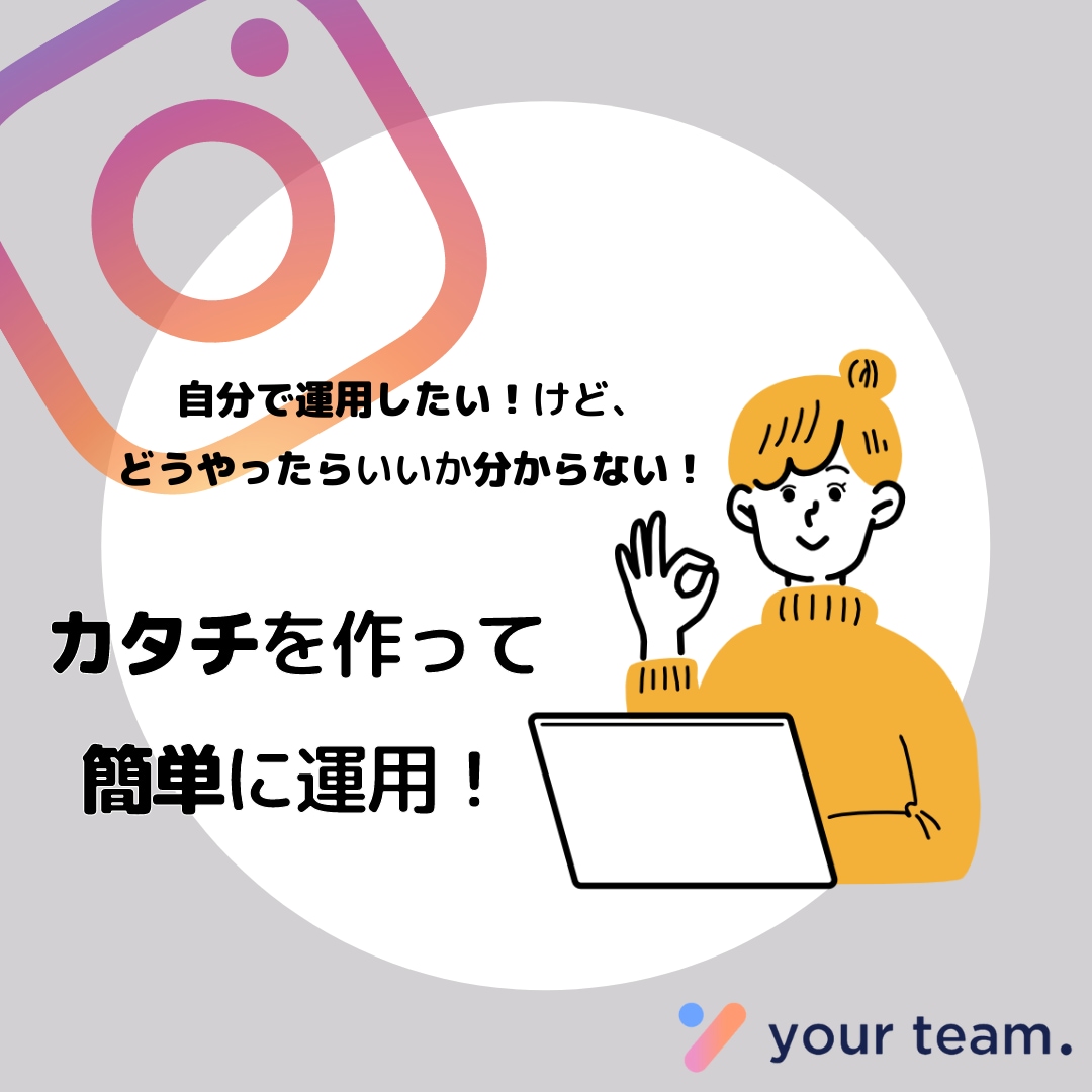 Instagramの基盤を作ります 競合調査、投稿物の見直をして売上につながる道を作ります。 イメージ1