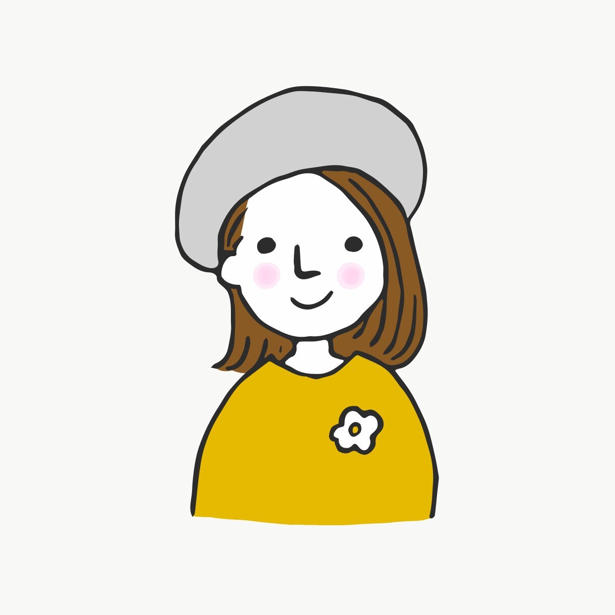 北欧風ほっこりにがおえ描きます 外国の絵本キャラクターのような雰囲気で イメージ2