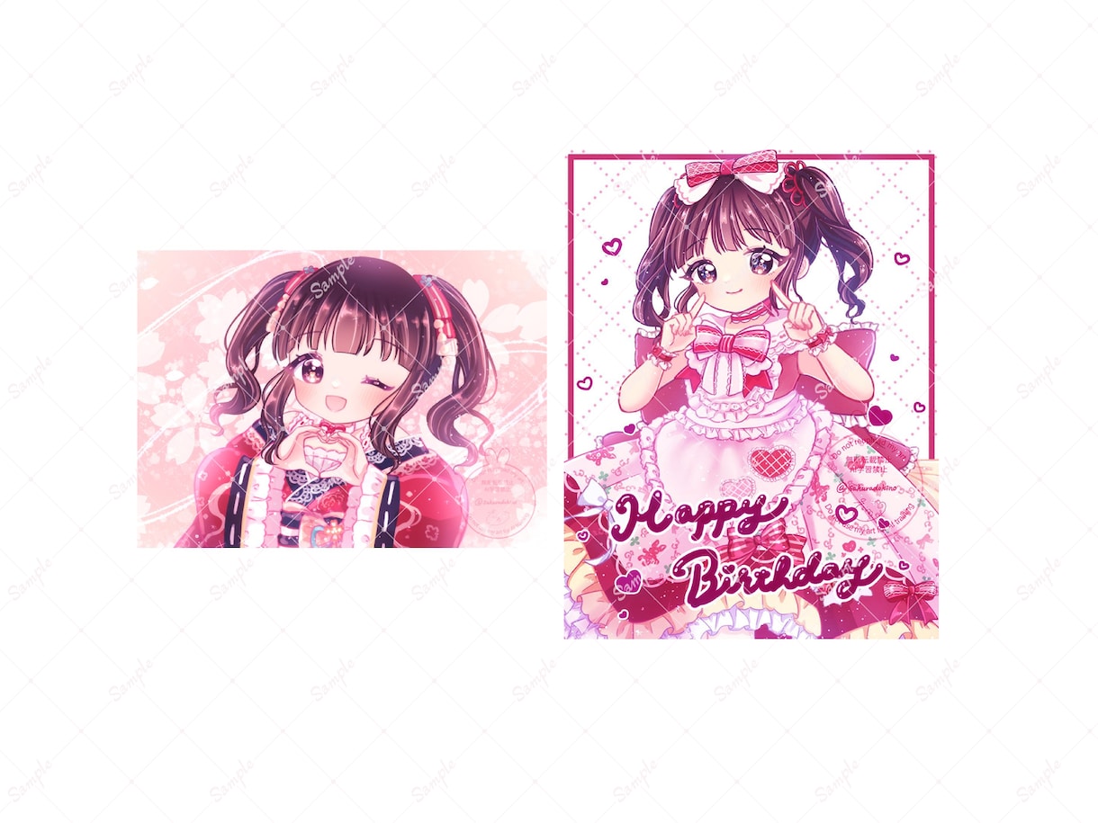 キラキラかわいいイラスト✧お描きします アイドルさんのフラスタ・グッズ・メッセージカード等にも◎ イメージ9
