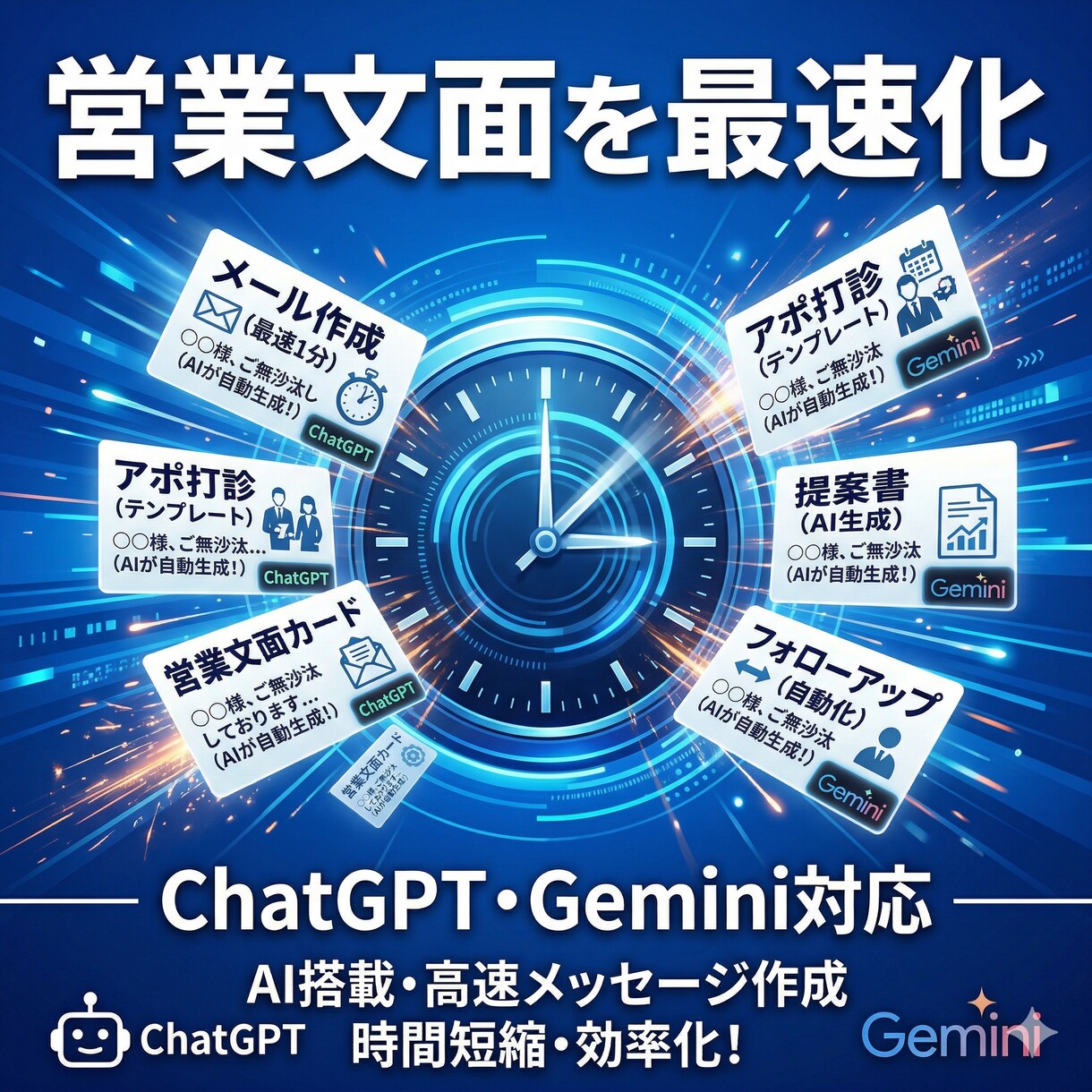 営業文面AIテンプレ作ります 現役営業マン監修 そのまま使える営業文面 イメージ1