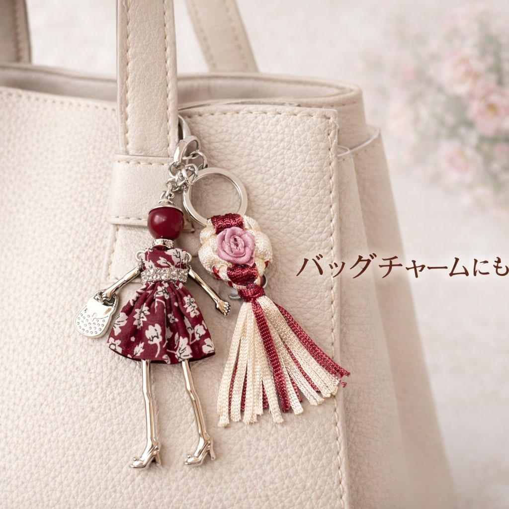 Ms.flua花結びキーホルダー販売します 心を結ぶ、小さな花。世界にひとつを貴方の為に届けます。 イメージ10
