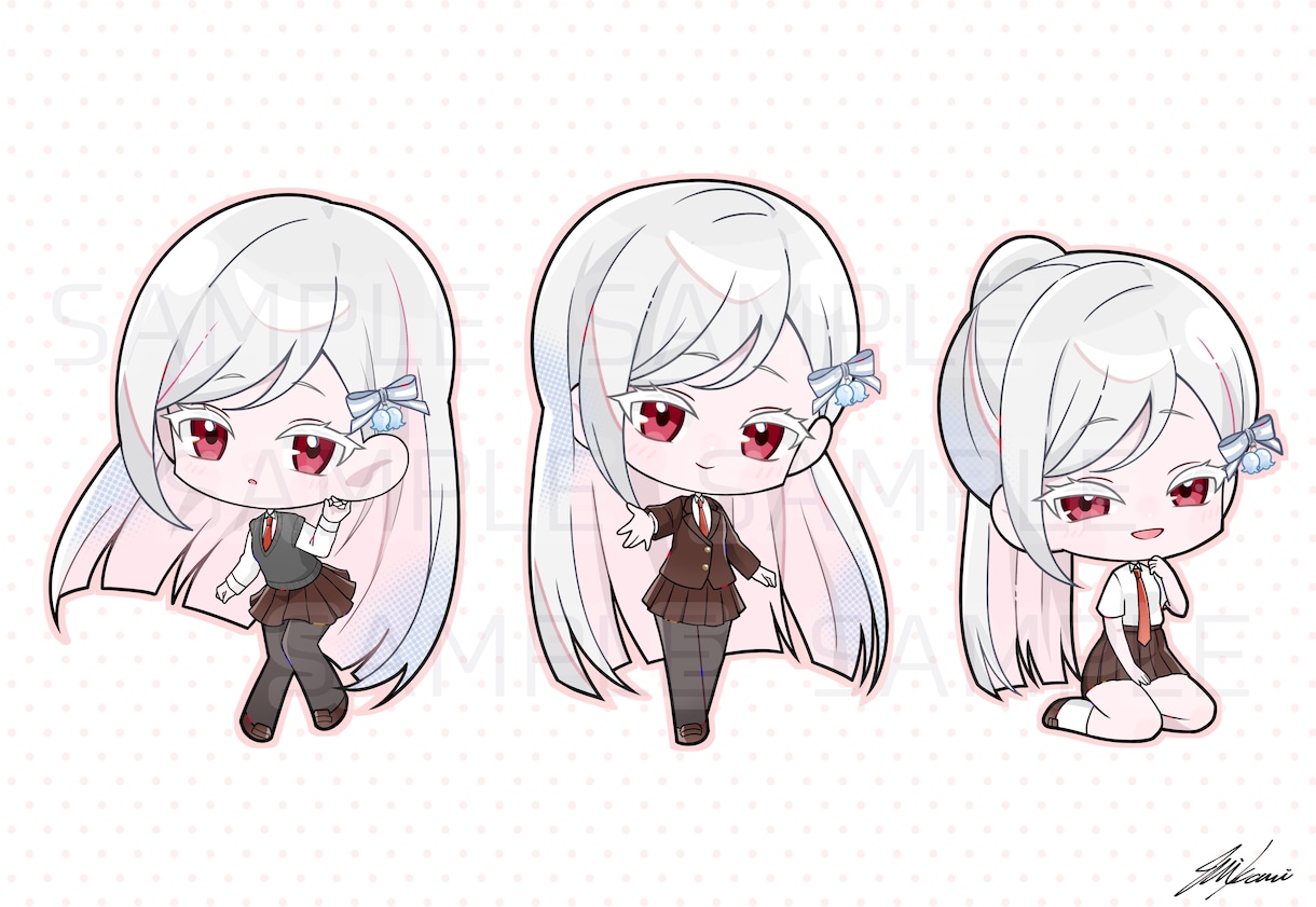 ミニキャラを描きます 2頭身／2.5等身にも対応可能です。 イメージ3