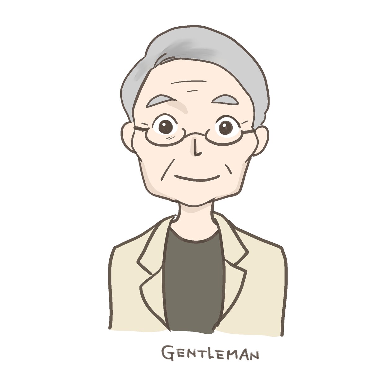 男性向けのデフォルメアイコン描きます ご希望をシンプルにデフォルメ化したブログやSNS向けアイコン イメージ3