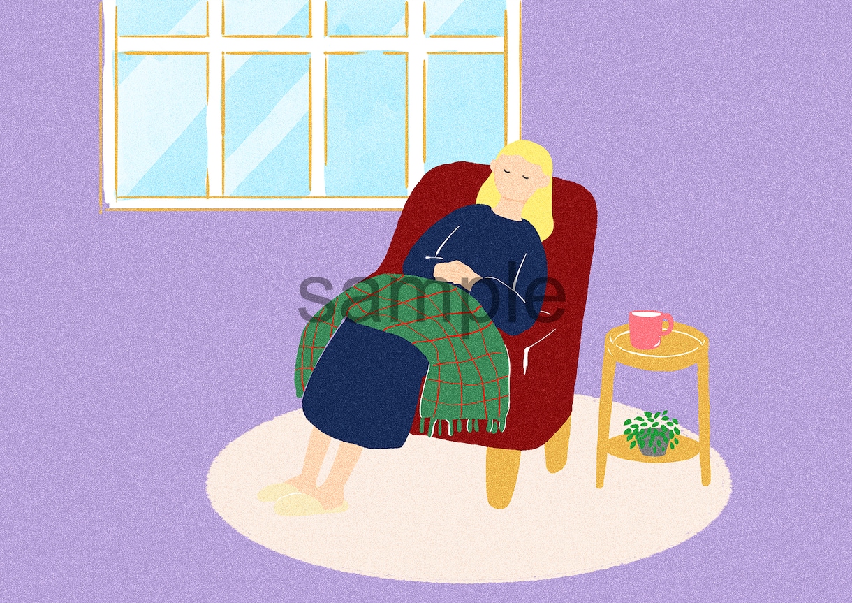おしゃれでシンプルなイラストお描きします 背景から小物までシーンに合ったイメージをお描きします イメージ5